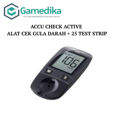 ACCU CHECK ACTIVE ALAT CEK GULA DARAH + 25 TEST STRIP