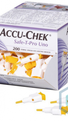 ACCUCHEK SAFE-T-PRO UNO LANCET ISI 200 PCS