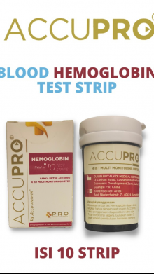 ACCUPRO STRIP CEK HEMOGLOBIN / ACCU PRO HB 10 STRIP