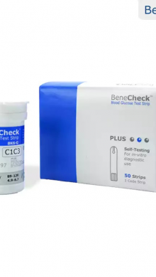 BENECHECK ALAT CEK GULA DARAH PLUS 50 GLUCOSE STRIP