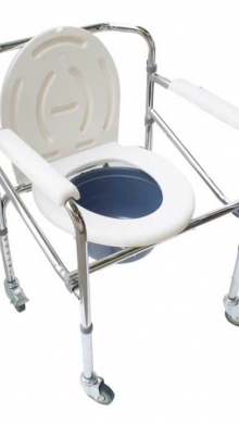 COMMODE CHAIR RODA KURSI BAB STANDARD SELLACO DY02696 DENGAN RODA