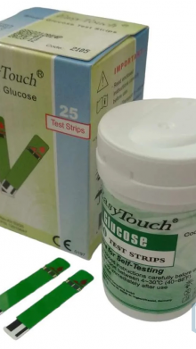 EASY TOUCH BLOOD GLUCOSE ISI 25 TEST STRIPS 