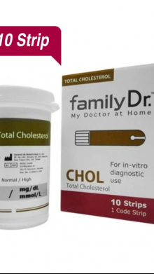 FAMILY DR STRIP CEK KOLESTEROL ISI 10 TEST STRIP