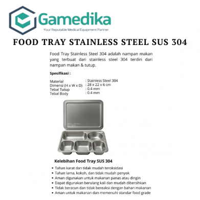 Food Tray Stainless Steel SUS 304