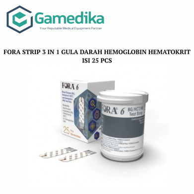 FORA STRIP 3 IN 1 GULA DARAH HEMOGLOBIN HEMATOKRIT ISI 25 PCS
