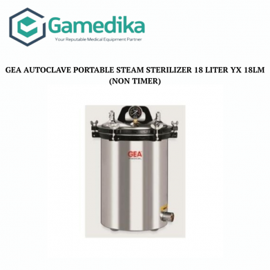 GEA Autoclave Portable Steam Sterilizer 18 Liter YX 18LM (Non Timer)