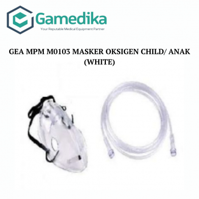 GEA MPM M0103 Masker Oksigen Child/ Anak (White)