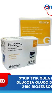 GLUCO DR STRIP BIOSENSOR ISI 50 STRIP CEK GULA DARAH