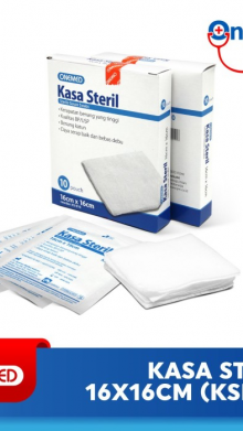 KASA STERIL 16X16CM ONEMED PER BOX ISI 10