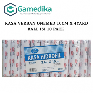 Kasa Verban OneMed 10cm x 4yard Ball Isi 10 Pack