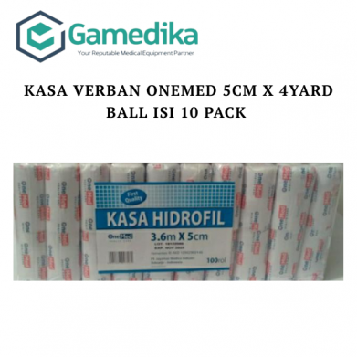 Kasa Verban OneMed 5cm x 4yard Ball Isi 10 Pack