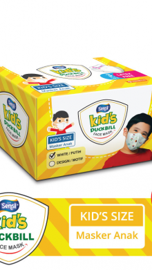 MASKER SENSI DUCKBIL ANAK ISI 40 PCS PUTIH