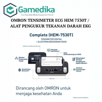 OMRON TENSI METER ECG HEM 7530T / ALAT PENGUKUR TEKANAN DARAH EKG