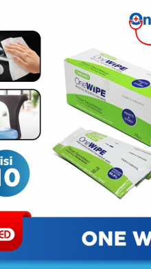ONE WIPE BOX ISI 10 PCS TISSUE DESINFEKTAN ONEMED