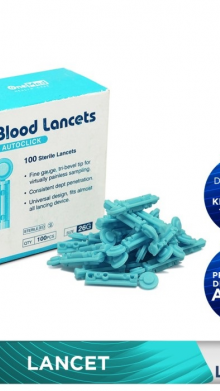 ONEMED BLOOD LANCET 28G ISI 100 PCS ALAT CEK DARAH
