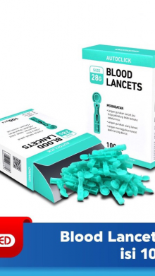 ONEMED BLOOD LANCET 28G ISI 100 PCS ALAT CEK DARAH