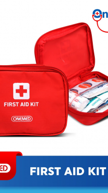 ONEMED FIRST AID BAG KIT MERAH + ISI