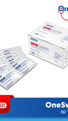 ONEMED KAPAS ONE SWABS ISI 100 PCS
