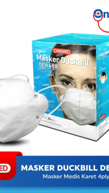 ONEMED MASKER MEDIS DUCKBILL DEWASA ISI 25