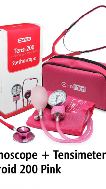 ONEMED T200 TENSI METER ANEROID ALAT UKUR DARAH WARNA PINK
