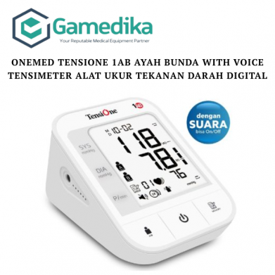 ONEMED TENSIONE 1AB AYAH BUNDA WITH VOICE TENSI METER ALAT UKUR TEKANAN DARAH DIGITAL
