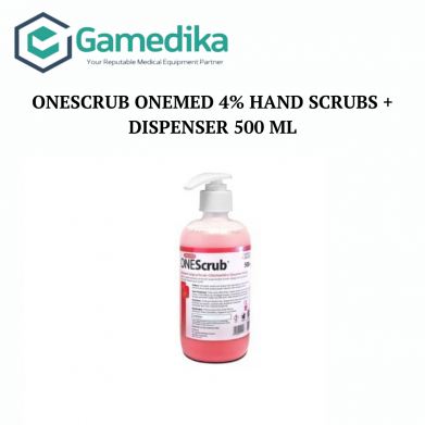 OneScrub OneMed 4% Hand Scrubs + Dispenser 500 ml