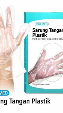 SARUNG TANGAN PLASTIK ONEMED BOX ISI 100 PCS