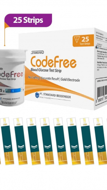 SD BIOSENSOR CODEFREE STRIP CEK GULA DARAH ISI 25 STRIP 