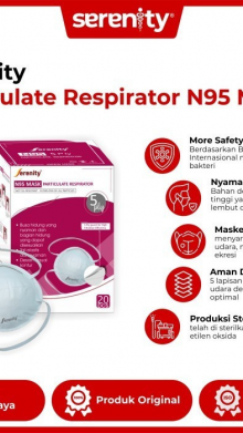 SERENITY PARTICULATE RESPIRATOR N95 MASK ISI 20 PCS