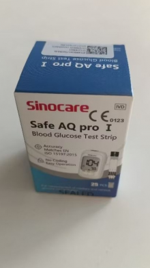 SINOCARE SAFE AQ PRO I STRIP TEST GULA DARAH ISI 25 STRIP
