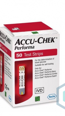 STRIP CEK GULA DARAH ACCU CHEK PERFORMA ISI 50