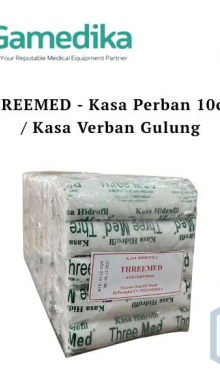 THREEMED - Kasa Perban 10cm / Kasa Verban Gulung