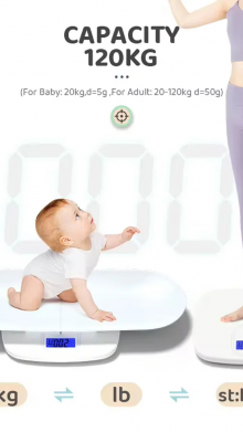 TIMBANGAN DIGITAL IBU DAN ANAK / BAYI DAN DEWASA BB-2052 SERENITY