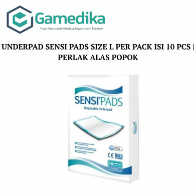 UNDERPAD SENSI PADS SIZE L PER PACK ISI 10 PCS | PERLAK ALAS POPOK